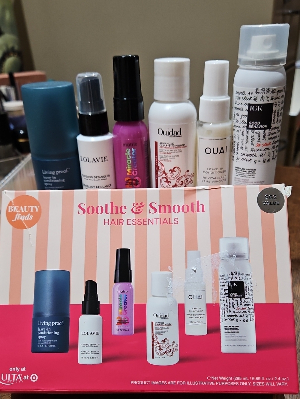 Ulta Beauty Soothe & Smooth Hair Essentials - Pink, Blue, White, Black